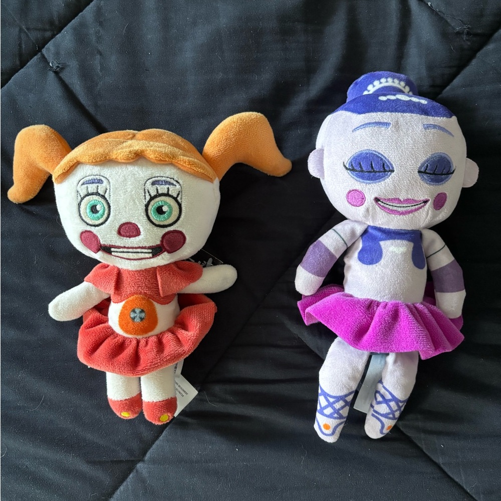 Sister Location FNF Foxy & Ballora Plushies